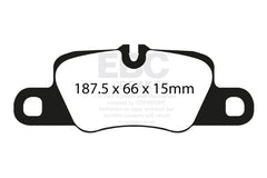 EBC - EBC 12 - 15 Porsche 911 (991) (Cast Iron Rotor only) 3.8 Carrera S Redstuff Rear Brake Pads - Demon Performance