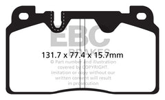 EBC - EBC 12+ Audi Q5 2.0 Turbo (Brembo) Greenstuff Front Brake Pads - Demon Performance