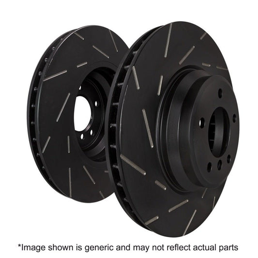 EBC - EBC 2015+ Ford Mustang (6th Gen) 2.3L Turbo (Performance Package) USR Slotted Front Rotors - Demon Performance