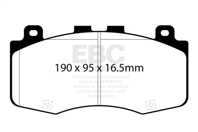 EBC - EBC 2018+ Jeep Grand Cherokee Trackhawk Yellowstuff Front Brake Pads - Demon Performance