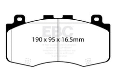 EBC - EBC 2018+ Jeep Grand Cherokee Trackhawk Yellowstuff Front Brake Pads - Demon Performance