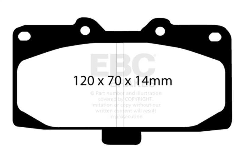 EBC - EBC 89 - 95 Nissan Skyline (R32) 2.6 Twin Turbo GT - R Bluestuff Front Brake Pads - Demon Performance