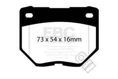 EBC - EBC 89 - 95 Nissan Skyline (R32) 2.6 Twin Turbo GT - R Redstuff Rear Brake Pads - Demon Performance