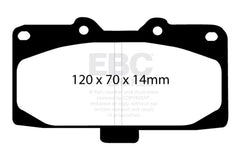 EBC - EBC 89 - 95 Nissan Skyline (R32) 2.6 Twin Turbo GT - R Yellowstuff Front Brake Pads - Demon Performance