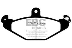 EBC - EBC 92 - 00 Dodge Viper 8.0 Redstuff Rear Brake Pads - Demon Performance