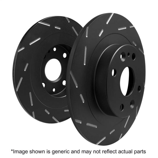 EBC - EBC 94 - 96 Nissan 240SX 2.4 (ABS) (5 Lug) USR Slotted Rear Rotors - Demon Performance