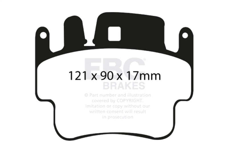 EBC - EBC 98 - 05 Porsche 911 (996) (Cast Iron Rotor only) 3.4 Carrera 2 Bluestuff Front Brake Pads - Demon Performance