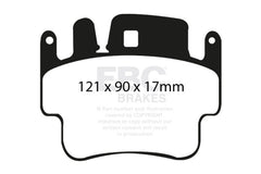 EBC - EBC 98 - 05 Porsche 911 (996) (Cast Iron Rotor only) 3.4 Carrera 2 Bluestuff Front Brake Pads - Demon Performance