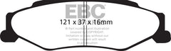 EBC - EBC Racing 01-13 Chevrolet Corvette C5/C6 5.7L/6.0L/6.2L Rear SR-11 Sintered Race Brake Pads - Demon Performance
