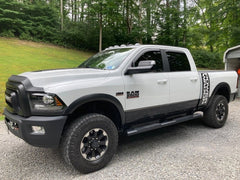 EGR - EGR 09 - 13 Dodge Ram 1500/2500/3500 Crew Cab In - Channel Window Visors - Set of 4 - Matte (572755) - Demon Performance