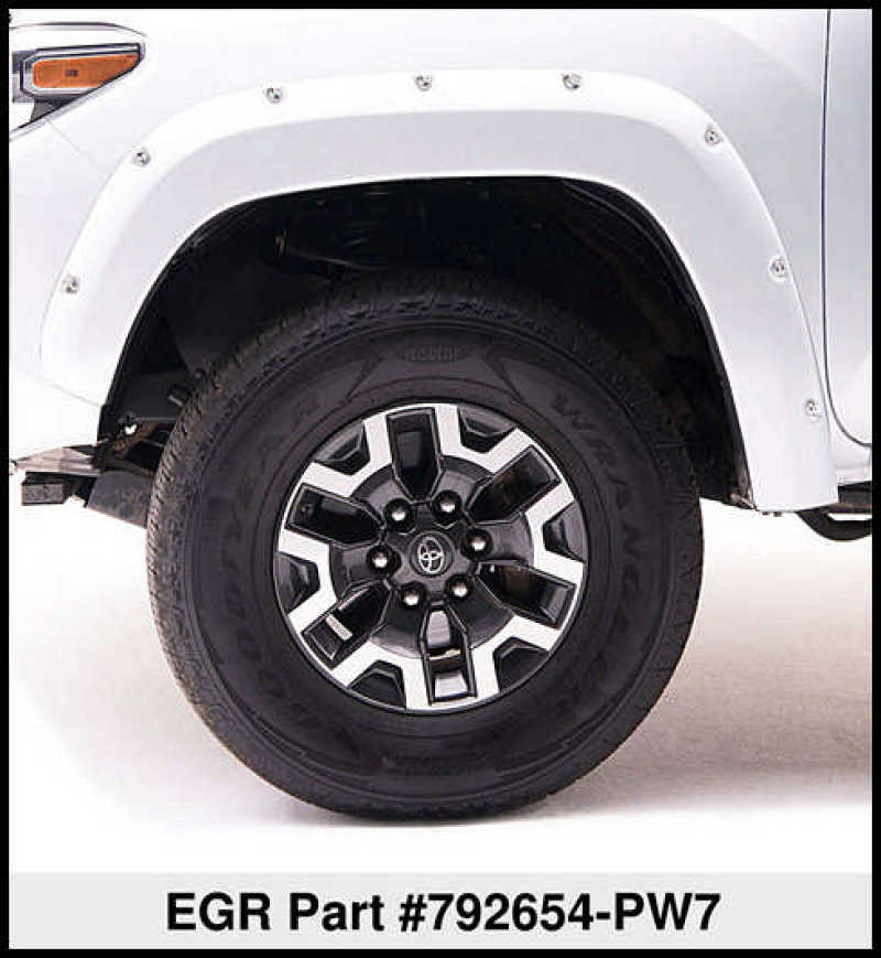 EGR - EGR 09+ Dodge Ram LD Bolt - On Look Color Match Fender Flares - Set - Bright White - Demon Performance
