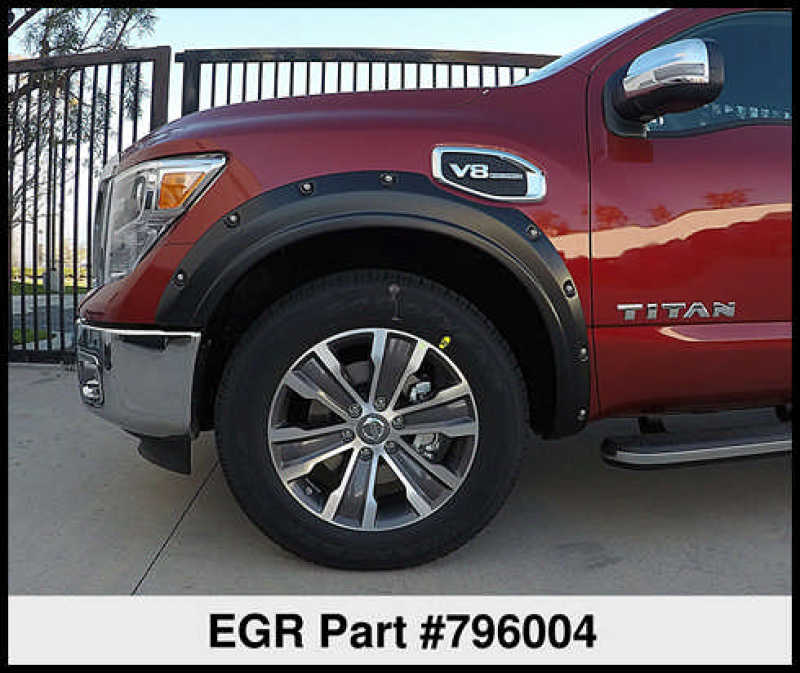 EGR - EGR 2017 Nissan Titan Bolt - On Look Fender Flares - Set - Demon Performance