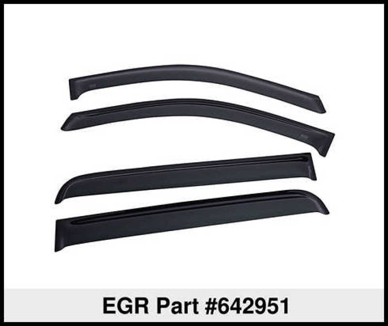 EGR - EGR 2019 Dodge Ram 1500 Crew Cab Tape - On Window Visors Set of 4 - Dark Smoke - Demon Performance