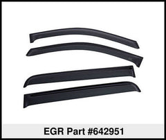 EGR - EGR 2019 Dodge Ram 1500 Crew Cab Tape - On Window Visors Set of 4 - Dark Smoke - Demon Performance