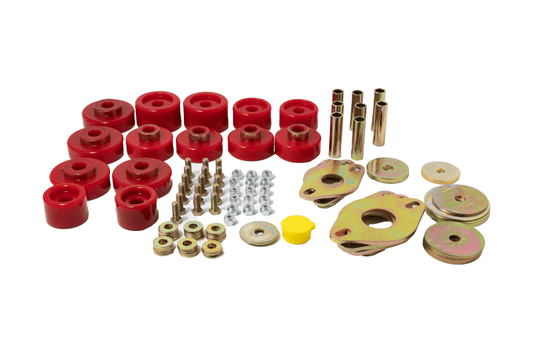 Energy Suspension - Energy Suspension 09-18 Ram 1500 Ext Cab/ Crew Cab Body Mount Set - Red - Demon Performance