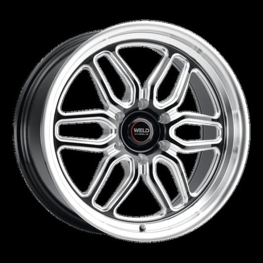 Weld Racing 20x10 Laguna 6 Drag 6x135 ET38 BS7.00 Gloss BLK MIL DIA 87.1