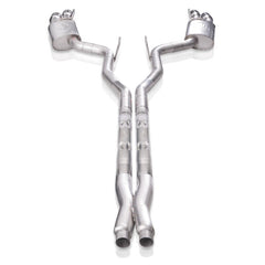 Stainless Works 18-21 Ford Mustang GT 3in Legend Series Catback X-Pipe w/Quad Tips w/o Active Valves