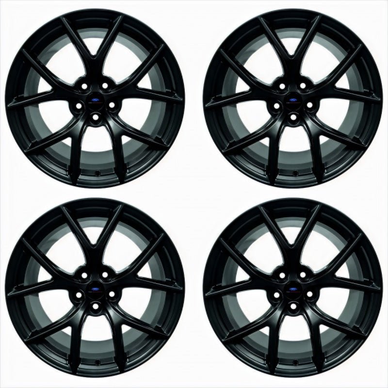 Ford Racing - Ford Racing 15 - 20 Mustang19x9.5in & 19x10in Wheel Kit w/TPMS - Matte Black - Demon Performance