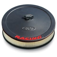 Ford Racing - Ford Racing Air Cleaner Kit - Black Crinkle Finish w/ Red Emblem - Demon Performance