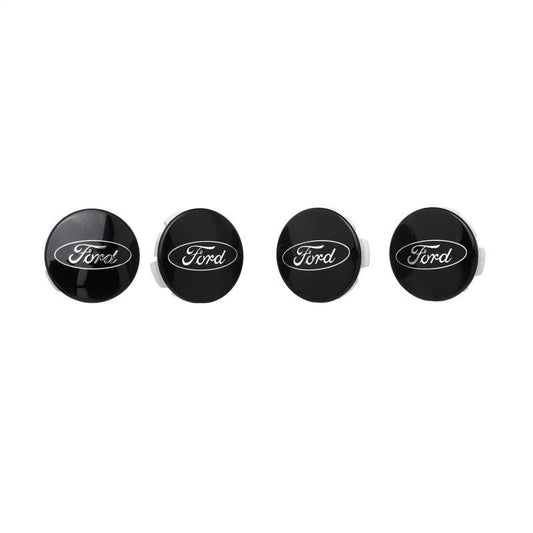 Ford Racing - Ford Racing Car Black and Chrome Wheel Cap - Demon Performance