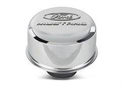 Ford Racing - Ford Racing Chrome Breather Cap w/ Ford Mustang Logo - Demon Performance