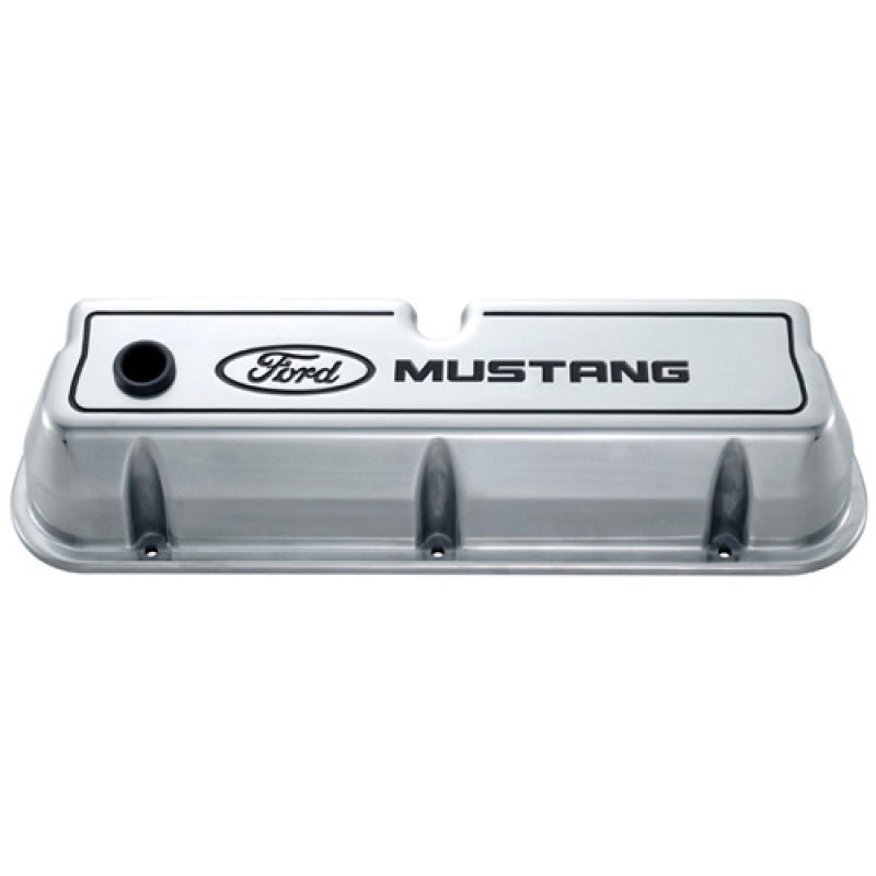 Ford Racing - Ford Racing Ford 289/302/351W Die - Cast Valve Covers - Polished w/Black Logo - Demon Performance
