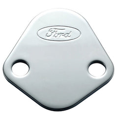 Ford Racing - Ford Racing Ford Logo Fuel Pump Blockoff Plate - Chrome - Demon Performance