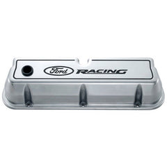 Ford Racing - Ford Racing Logo Die - Cast Black Valve Covers Polished - Demon Performance