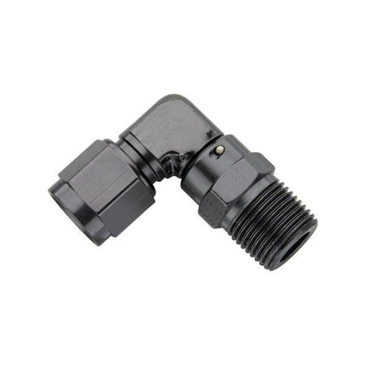 Fragola - Fragola - 10AN Female Swivel To 3/8 NPT - 90 Degree - Black - Demon Performance