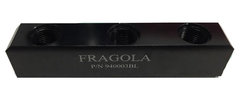 Fragola - Fragola - 10AN Female Three Port Fuel Pressure Log - Demon Performance