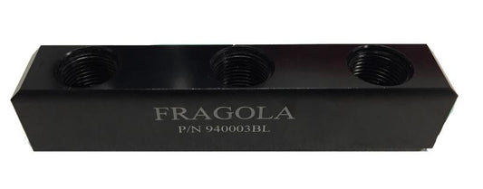 Fragola - Fragola - 10AN Female Three Port Fuel Pressure Log - Demon Performance