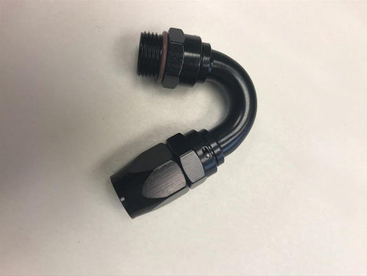 Fragola - Fragola - 10AN Male Rad. Fitting x 150 Degree Pro - Flow Hose End - Black - Demon Performance