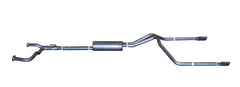 Gibson - Gibson 04 - 10 Nissan Titan LE 5.6L 2.5in Cat - Back Dual Split Exhaust - Aluminized - Demon Performance