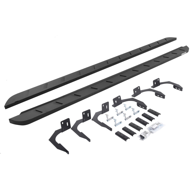 Go Rhino - Go Rhino 10-22 Ram 2500/3500HD Crew Cab 4DR RB10 Slim Running Boards Kit (Incl. Brackets) - Tex. Blk - Demon Performance
