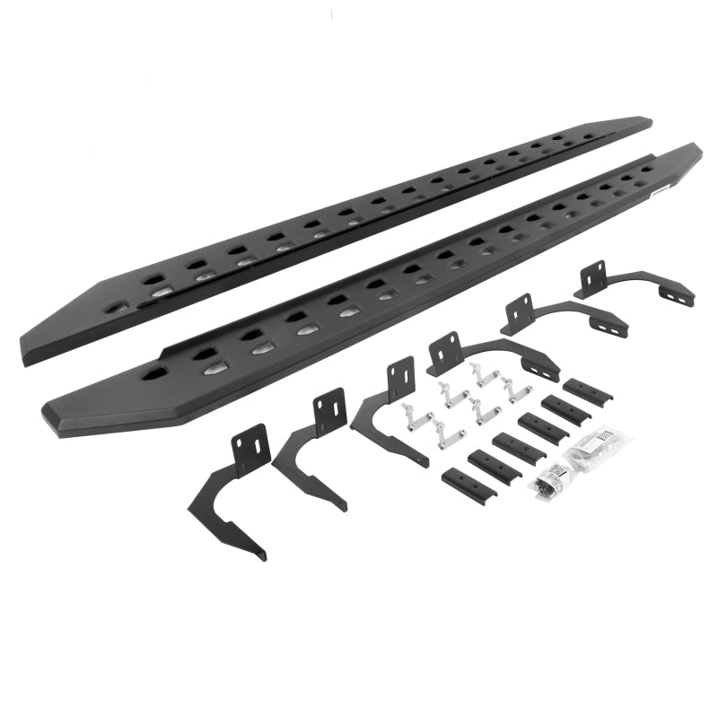 Go Rhino - Go Rhino 10 - 22 Ram 2500/3500HD Crew Cab 4DR RB20 Slim Running Boards Kit (Incl. Brackets) - Tex. Blk - Demon Performance