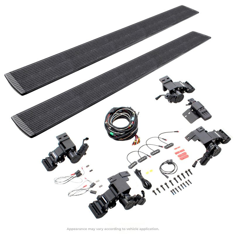 Go Rhino - Go Rhino 11 - 18 Ram 1500 CC / 09 - 10 Ram 1500 CC 4dr E - BOARD E1 Running Board Kit - Bedliner Coat - Demon Performance