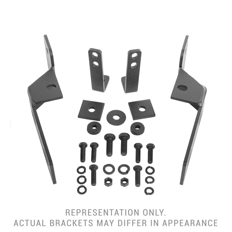 Go Rhino - Go Rhino 11 - 18 Ram 1500 (Excl. Rebel/Warlock/TRX) RC4 & RC3 LR Brackets - Tex. Blk - Demon Performance