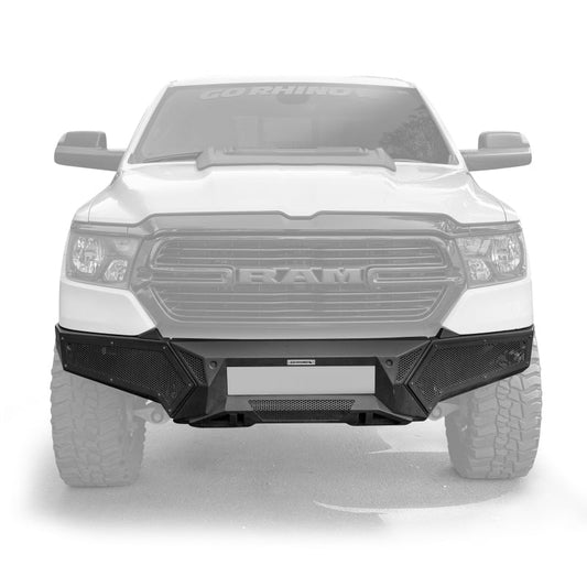 Go Rhino - Go Rhino 19 - 24 Ram 1500 (Excl. Rebel/Warlock/TRX) Element FR Bumper w/Fixed Lgt Bar Mount - Tex. Blk - Demon Performance