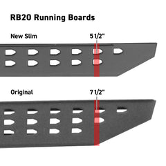 Go Rhino - Go Rhino RB20 Slim Running Boards - Universal 80in. - Bedliner Coating - Demon Performance
