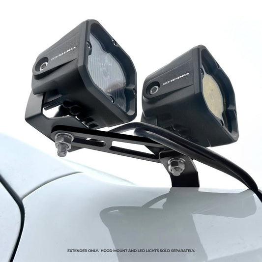 Go Rhino - Go Rhino Universal XE Hood Hinge Cube Light Mount - Demon Performance
