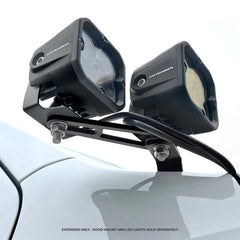 Go Rhino - Go Rhino Universal XE Hood Hinge Cube Light Mount - Demon Performance