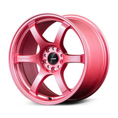 Gram Lights - Gram Lights 57CR 18x8.5 +37 5x114.3 Sakura Pink Wheel (w/ Center Cap & No. 21 BK Air Valve) - Demon Performance