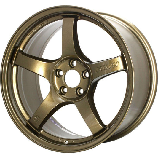 Gram Lights - Gram Lights 57CR 18x9.5 +38 5 - 114.3 Almite Gold Wheel (Min Order Qty Of 20) - Demon Performance