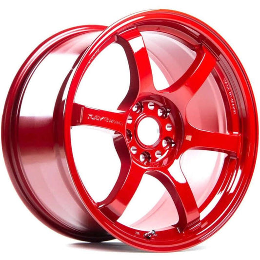 Gram Lights - Gram Lights 57DR 18x9.5 +38 5 - 114.3 Milano Red Wheel (Min Order Qty 20) - Demon Performance
