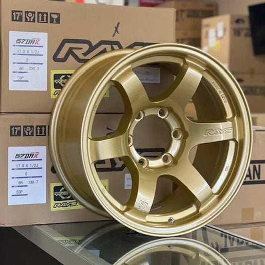 Gram Lights - Gram Lights 57DR - X 17x8.5 +00 6 - 139.7 E8 Gold Wheel - Demon Performance