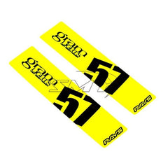 Gram Lights - Gram Lights 57DR/57CR Spoke Sticker Luminous Yellow (2 PCS) - Demon Performance