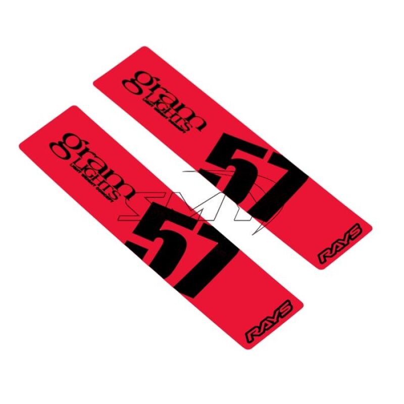 Gram Lights - Gram Lights 57DR/57CR Spoke Sticker Red (2 PCS) - Demon Performance