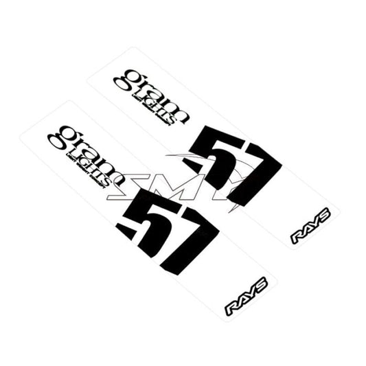 Gram Lights - Gram Lights 57DR/57CR Spoke Sticker White (2 PCS) - Demon Performance