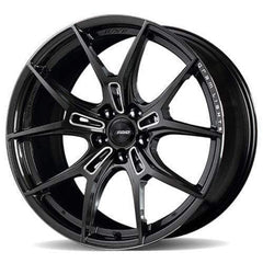 Gram Lights - Gram Lights 57FXZ 18x9.5 +22 5 - 114.3 Super Dark Gunmetal & Machining Rim Edge DC Wheel - Demon Performance