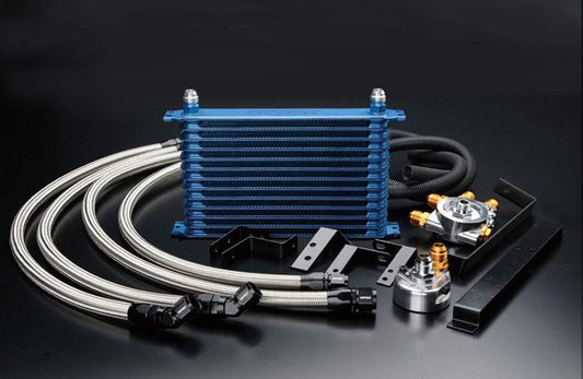 GReddy - GReddy 89 - 94 Nissan Skyline GT - R (BNR32) 13 Row Oil Cooler Kit w/ Oil Filter Relocation - Demon Performance